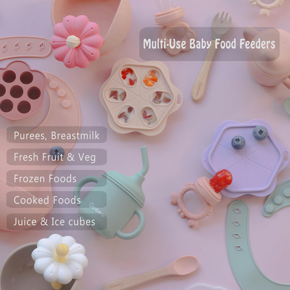 Ginbear two-piece set showcases versatile feeding and snack options.