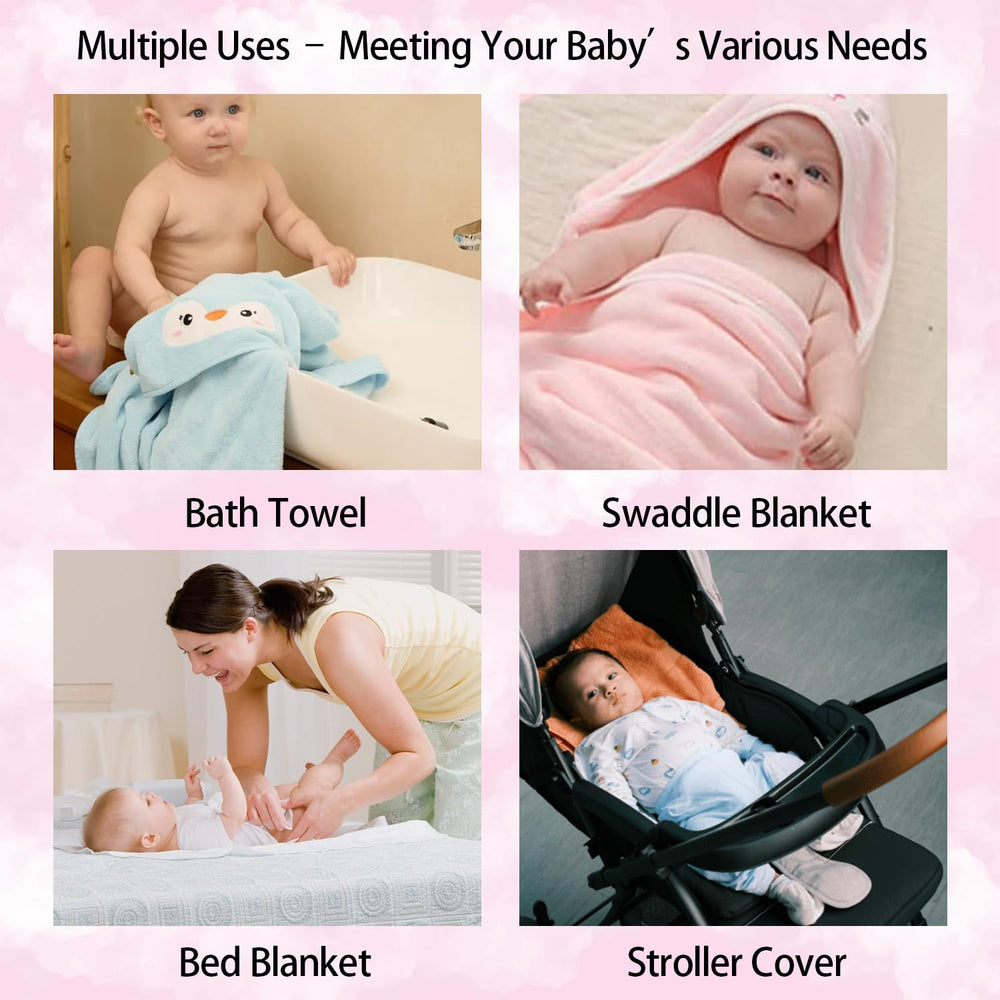 GINUMWA baby washcloths stacked demonstrate gentle daily cleaning