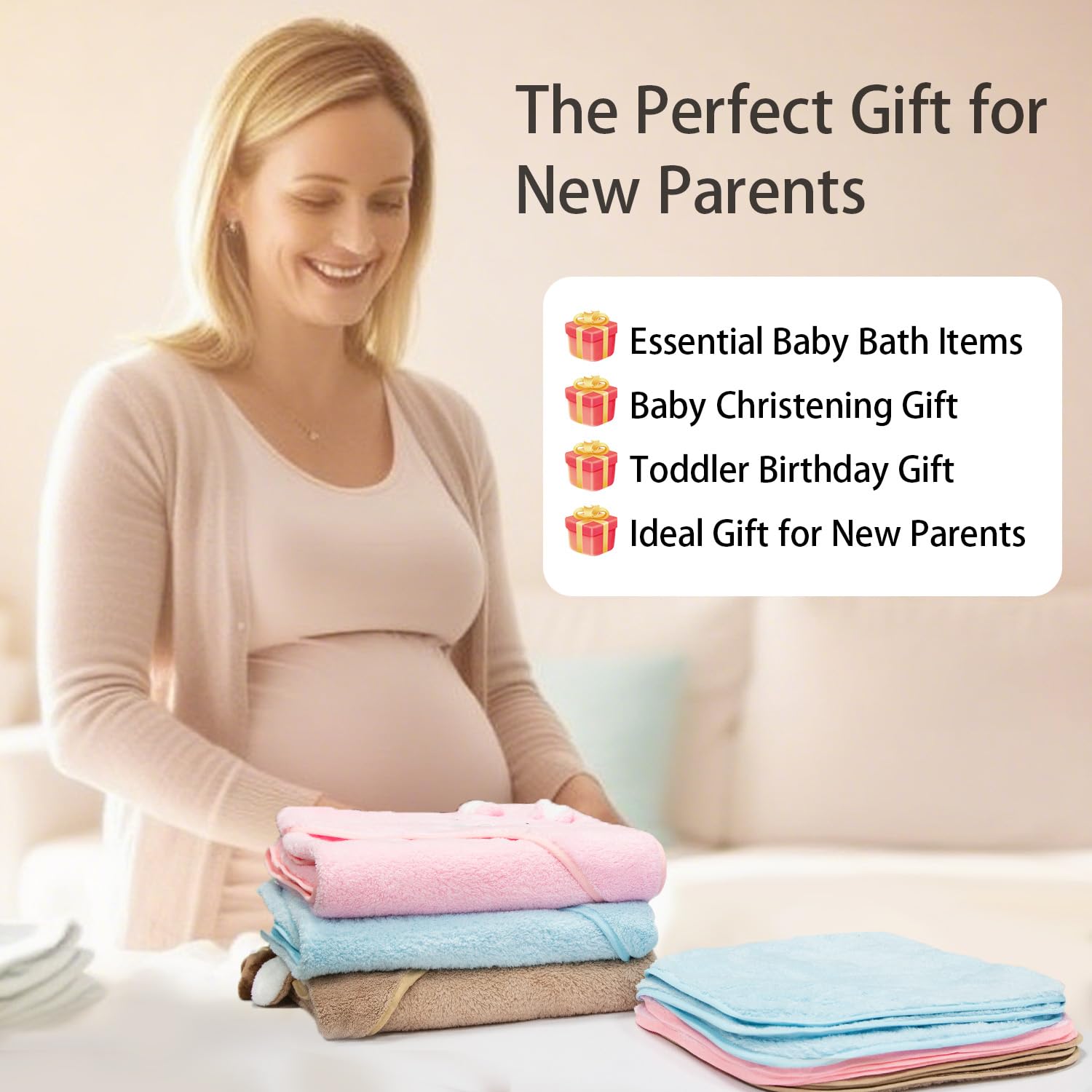 GINUMWA baby wrap-after-bath demonstrates versatile drying and wrapping