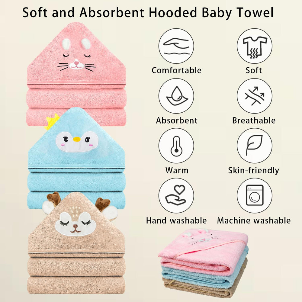 GINUMWA pink tiger hooded towel design for cozy bath time
