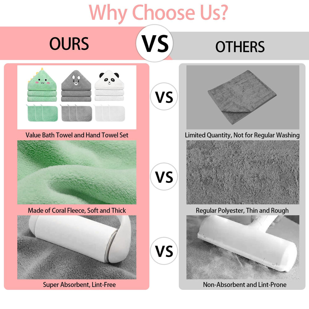 GINUMWA folded towel shows 32x32 inch size and plush absorbency.