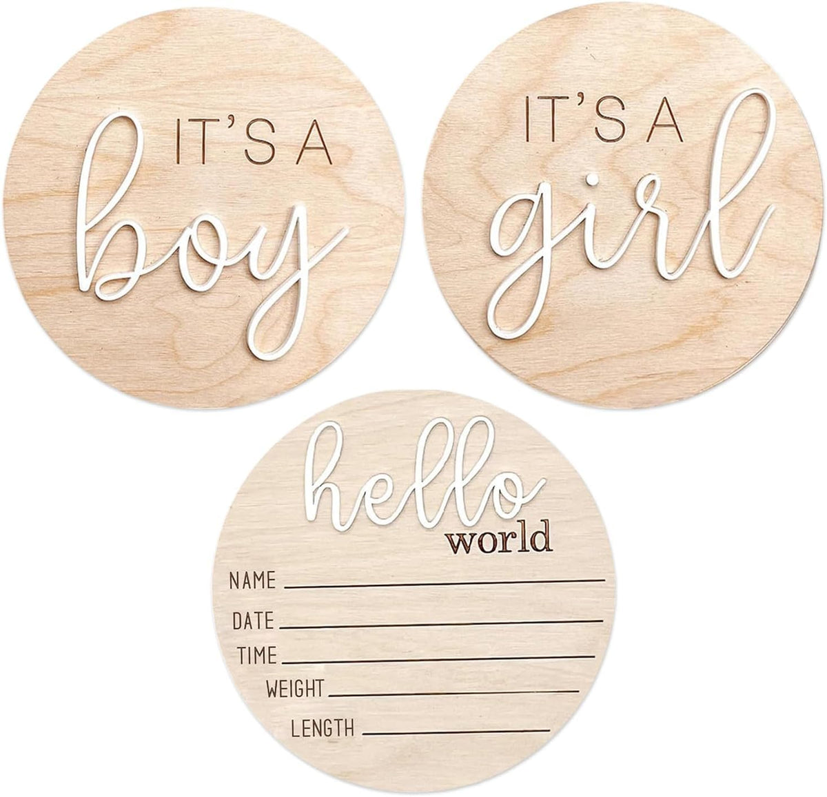 Giococo baby announcement sign boy – gender reveal decor for nursery