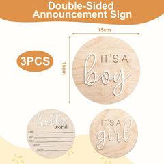 Giococo hello world newborn sign – welcoming prop for photos