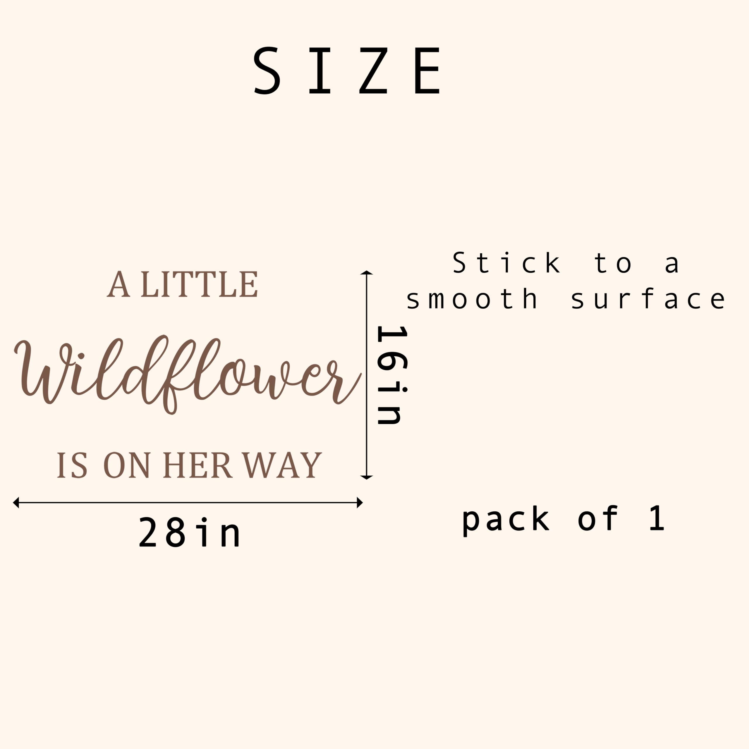 GIOGUK A Little Wildflower decal pairs with balloon arches.