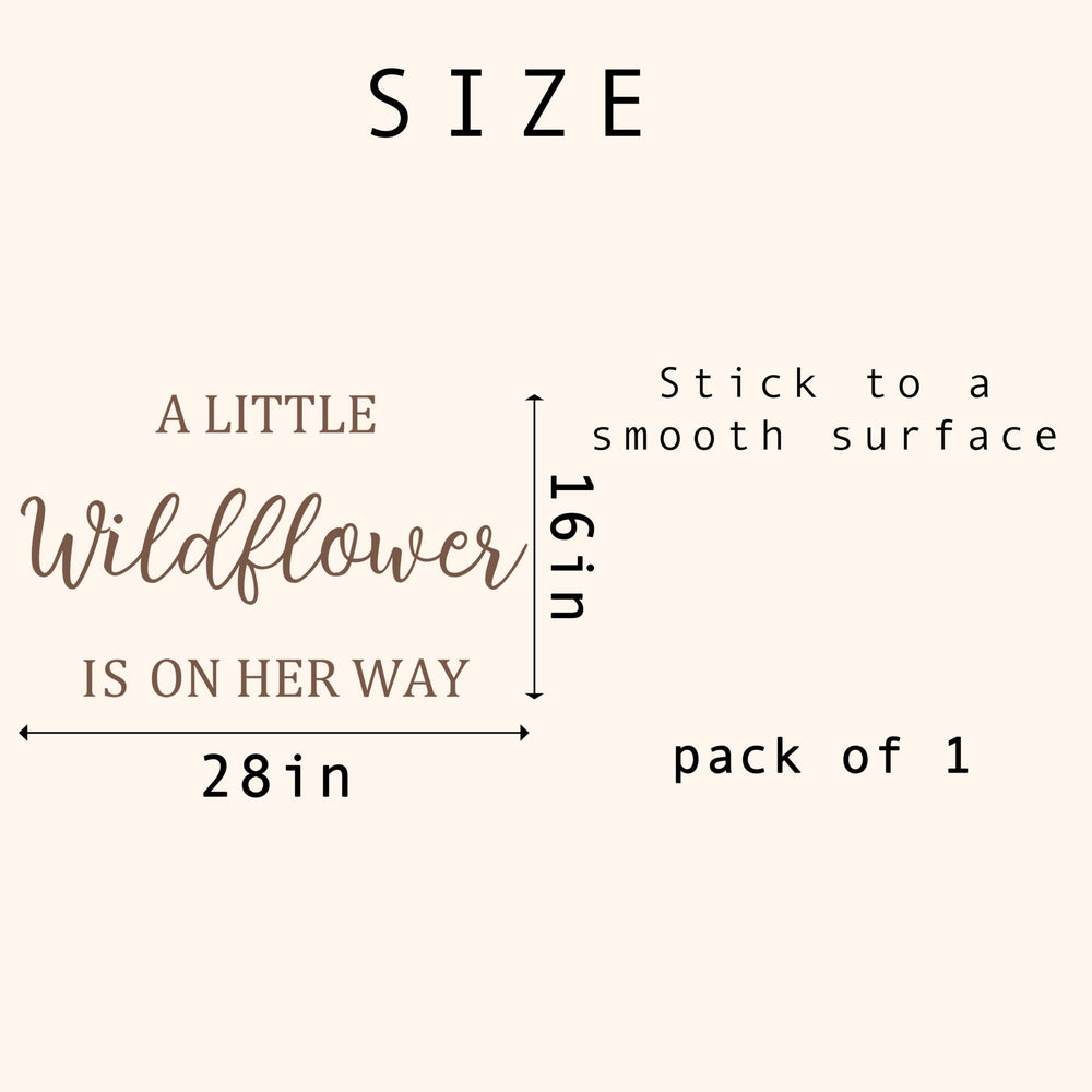 GIOGUK A Little Wildflower decal pairs with balloon arches.