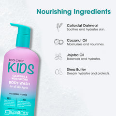 GIOVANNI Eco Chic Kids Body Wash recyclable packaging supports eco friendly routines