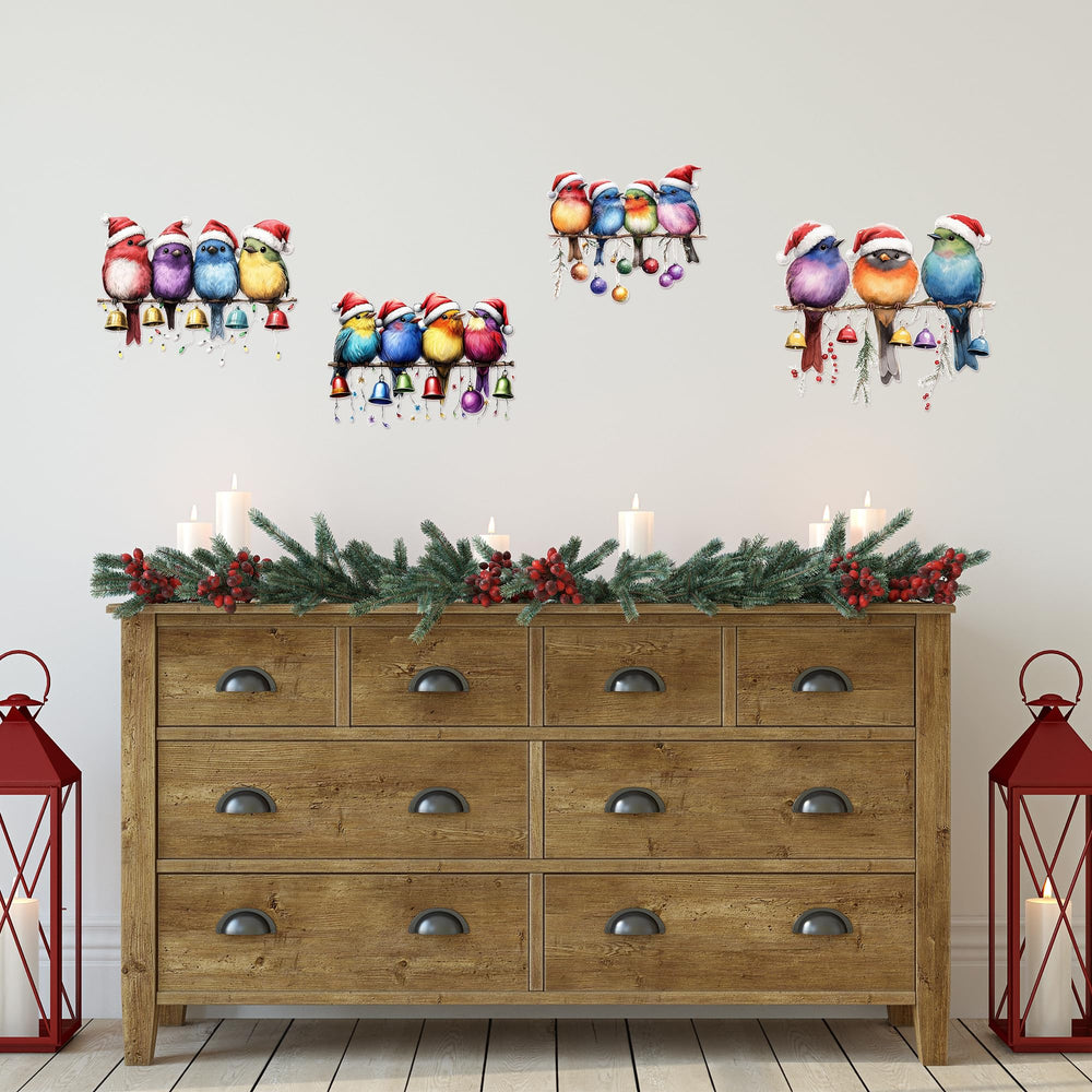 GioXtra bird decal for fridge or locker adds festive mood.