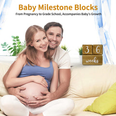 GIRVEM solid pine milestone blocks highlighting durable wood and safe design