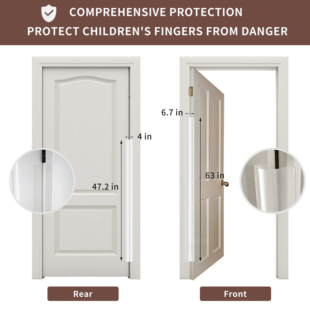 Giv Smil Happlife guard on a door in use protecting little fingers