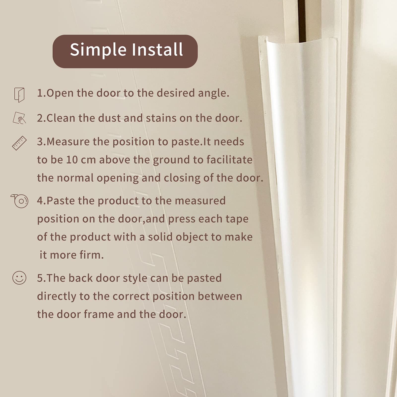 Giv Smil Happlife guard close-up shows odor-free PP material