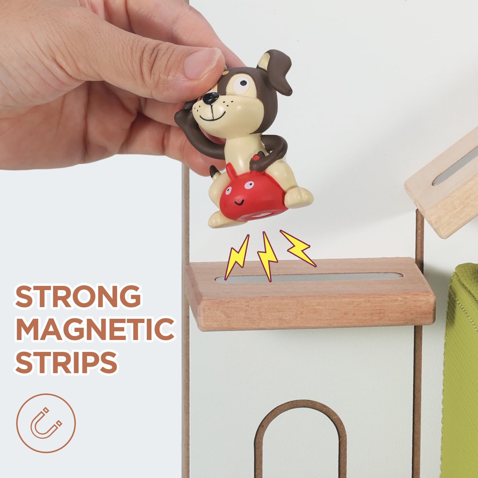Givilio Tonie Shelf floating house design adds charming display for Toniebox figures.