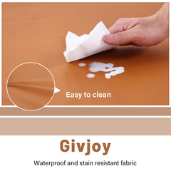 Givjoy mat features removable shell with zipper for easy washing.