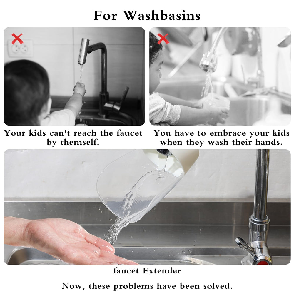Gjinxi splash-proof design captures messy splashes during kid hand washing.
