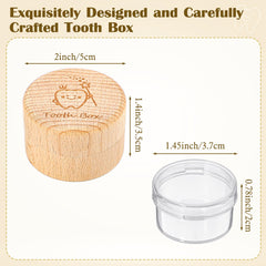 Gjinxi Tooth Fairy Box shows a transparent acrylic bottle for easy viewing of teeth