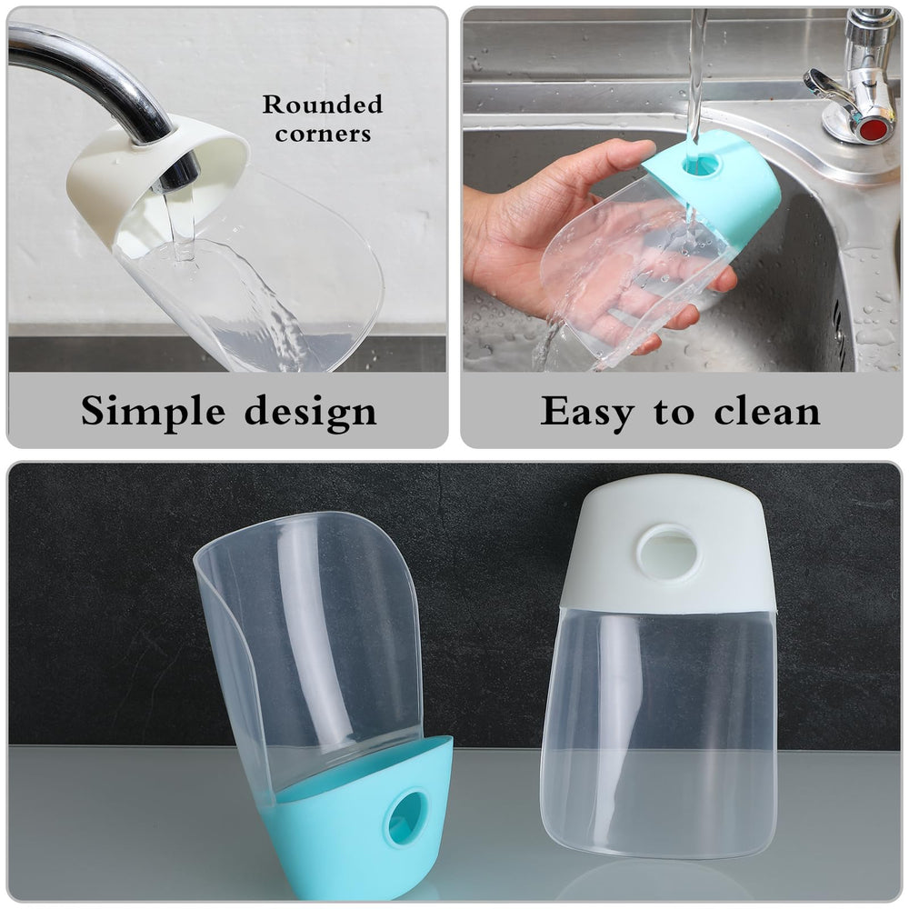 Gjinxi turquoise and off-white colors pair with bathroom and kitchen decor.