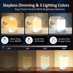 G Keni bedside light with white natural warm colors for mood and task lighting