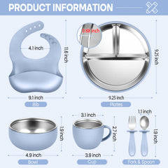 Gksuu baby spoon and fork set designed with easy-grip handles