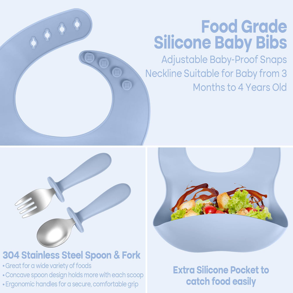 Gksuu suction plate on table preventing spills during meals