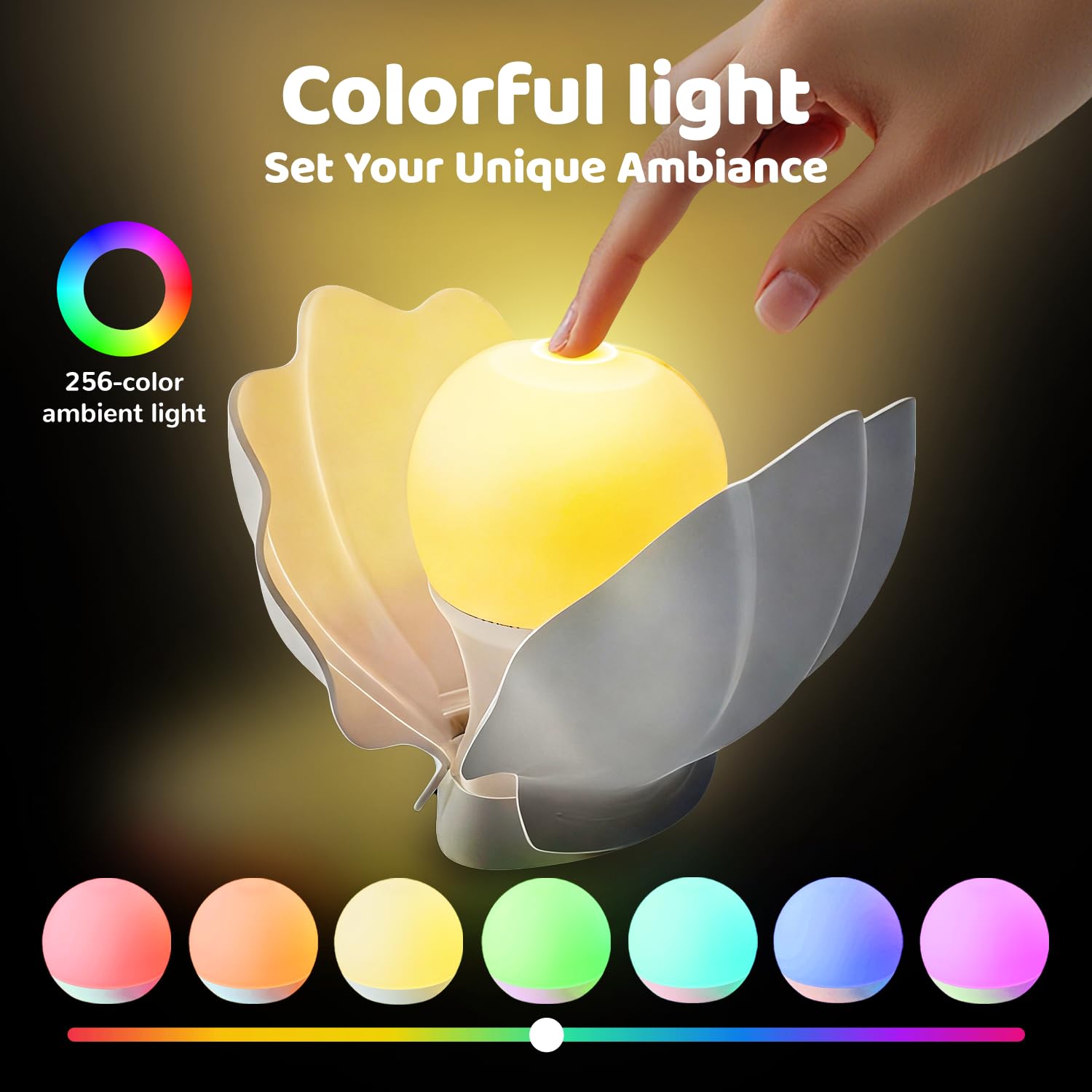 GLACIER GIFT 7-color LEDs create mood-enhancing lighting options.