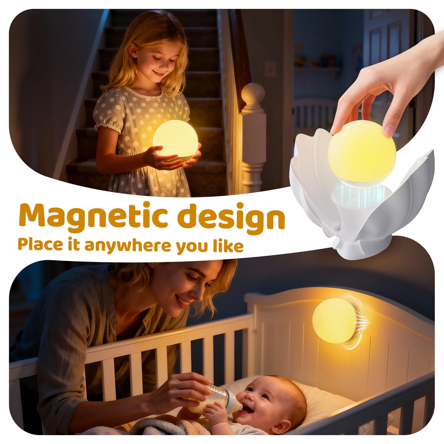 GLACIER GIFT 1-hour timer supports simple sleep routines.