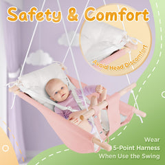 Gladswing beechwood frame pink provides sturdy support for growing toddlers.