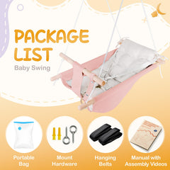 Gladswing three-mode rope setup helps adapt as baby grows.