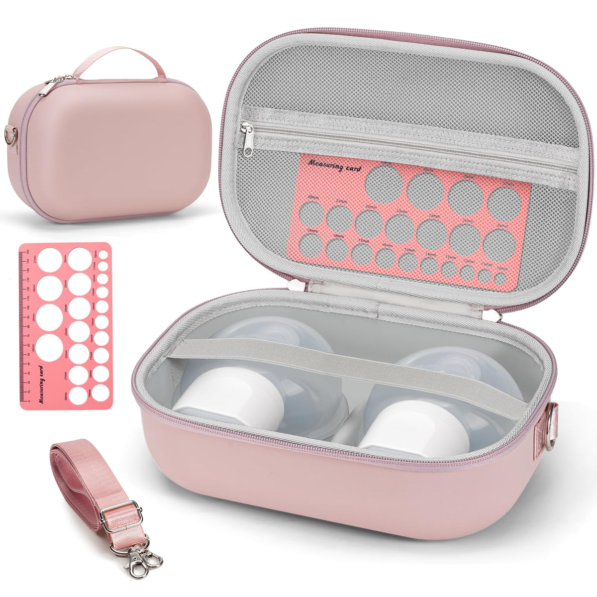 Glamgen wearable pump bag shows universal fit for multiple pumps