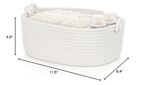 GLCON small rope basket handles enable portable, decorative organization.