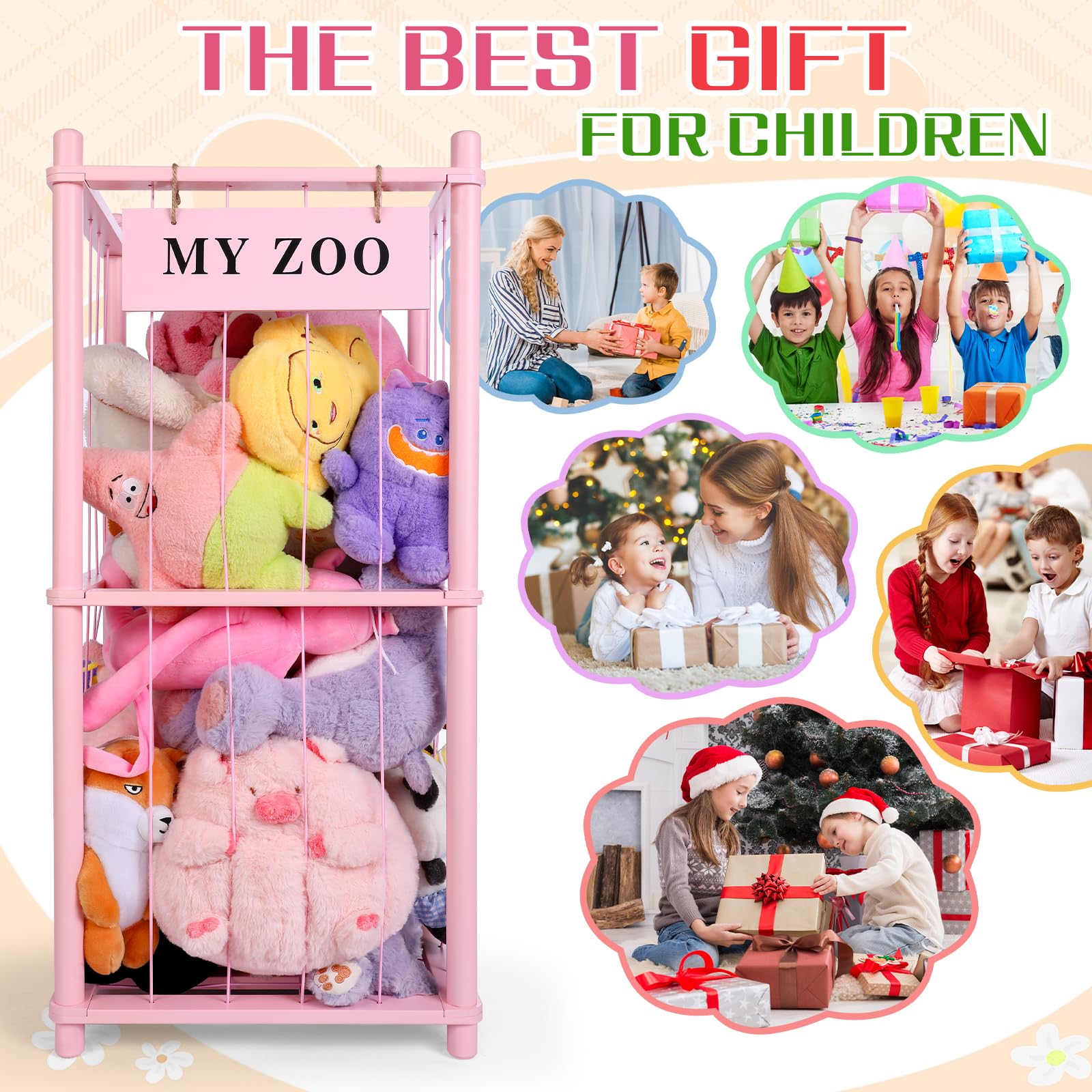 GLDZI durable wood frame ensures stability during daily use by kids