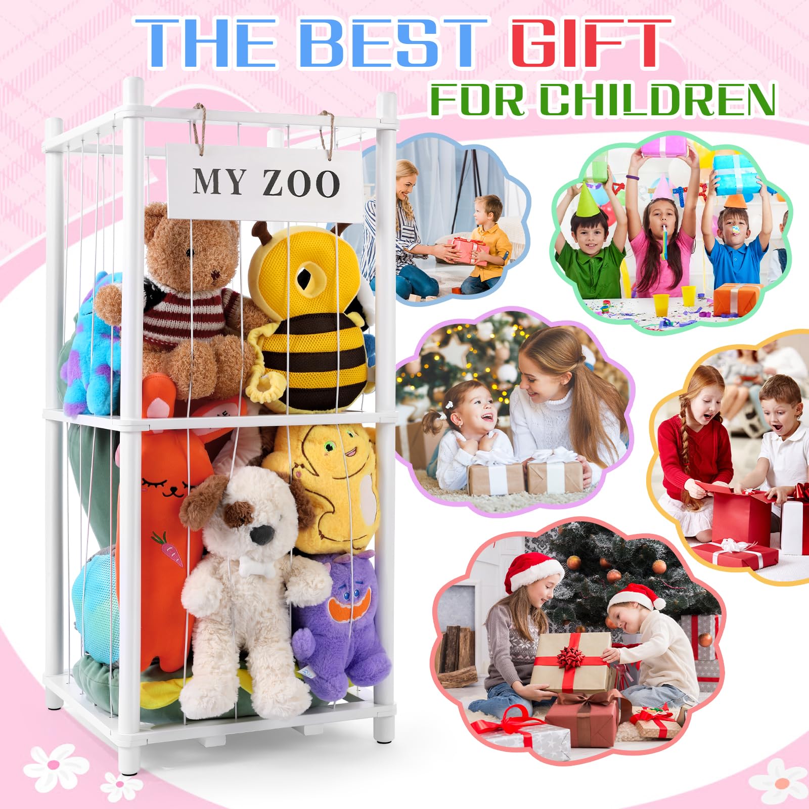 GLDZI easy-assembly wooden rack with rust-resistant finish for lasting use.