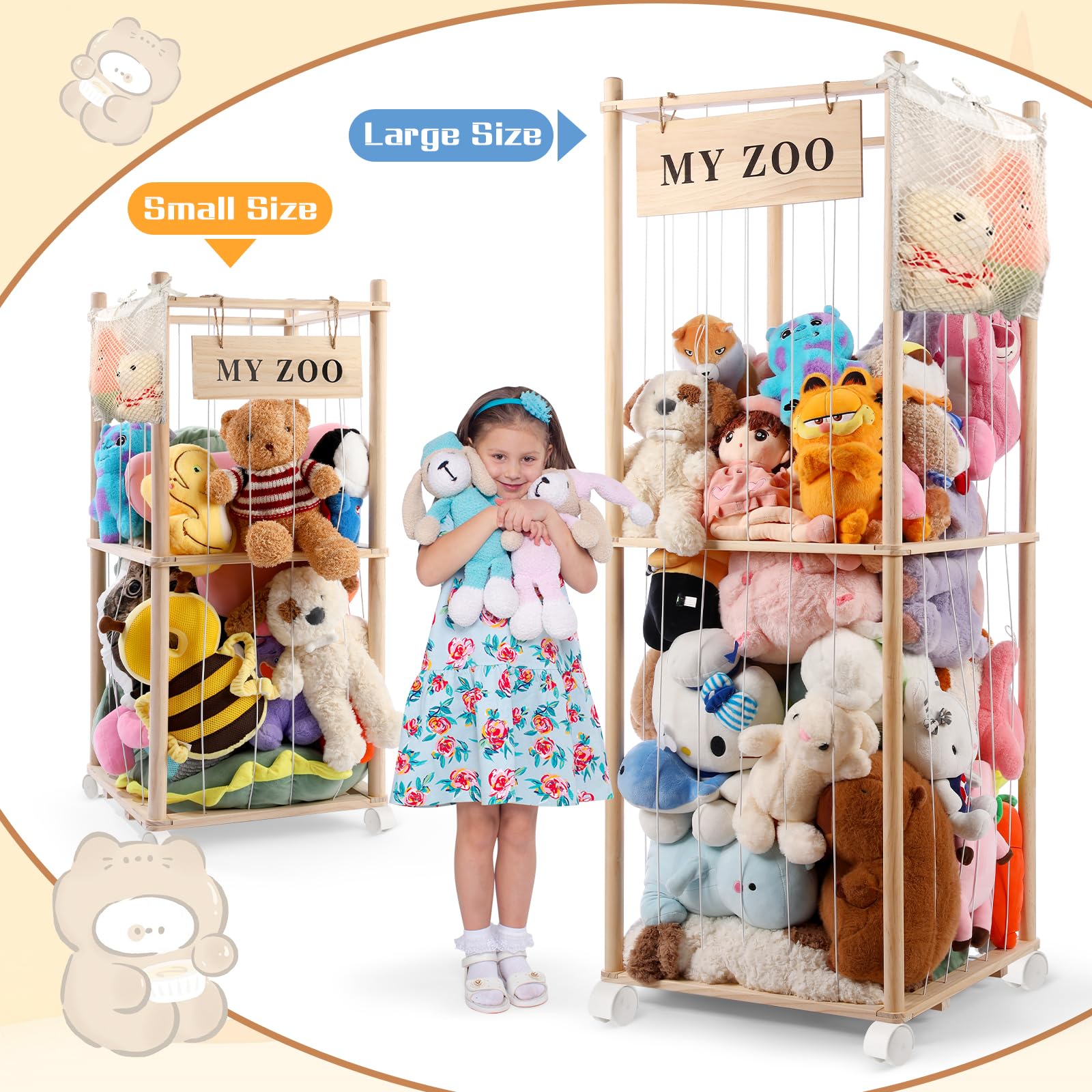GLDZI natural-wood-finish fits cozy decor for nurseries or living spaces.