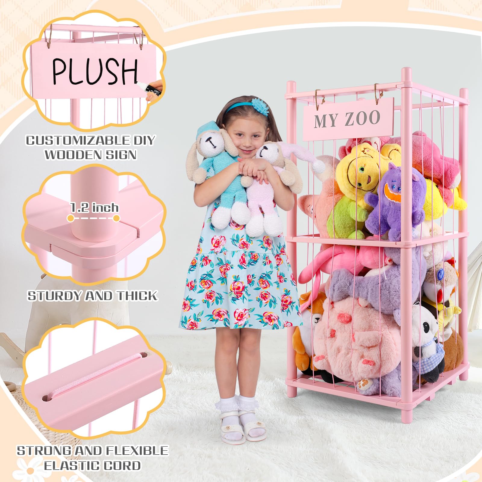 GLDZI space-saving design fits any playroom or bedroom and reduces clutter