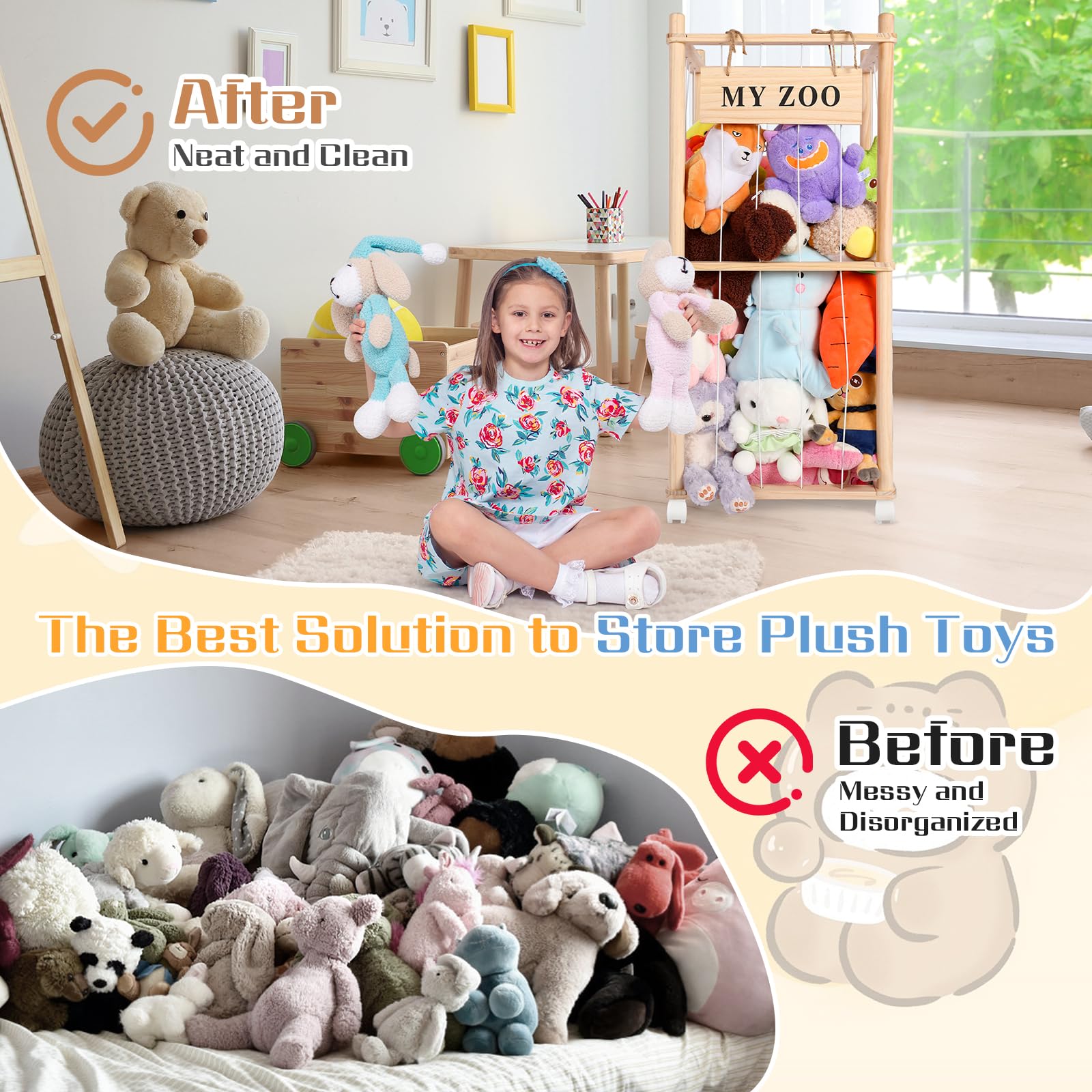 GLDZI space-saving vertical design maximizes capacity without floor clutter in playrooms.