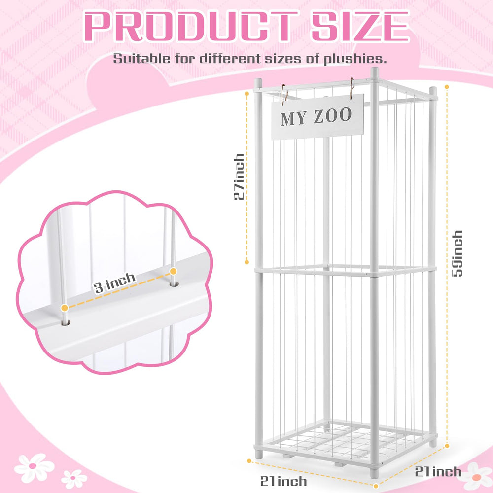 GLDZI vertical toy rack features open-wire design for quick grabs and clear visibility.