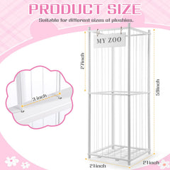 GLDZI vertical toy rack features open-wire design for quick grabs and clear visibility.