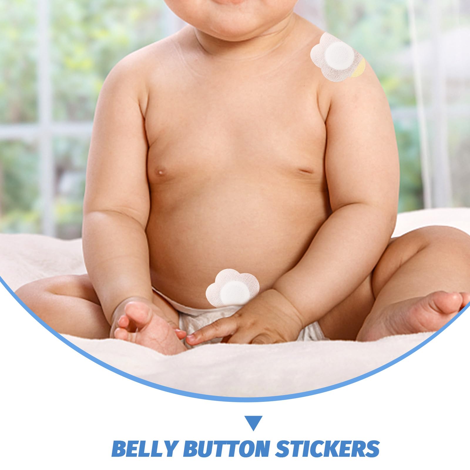 GLEAVI belly button patch designed to be dress-friendly and discreet under clothes.
