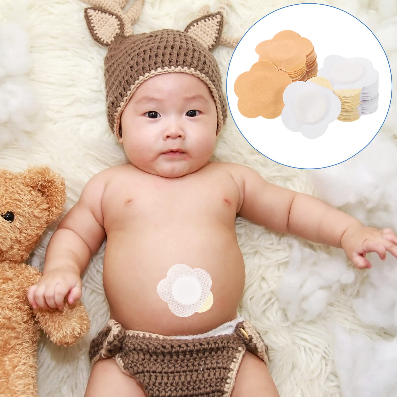 GLEAVI belly button patch uses non-toxic materials safe for delicate skin.