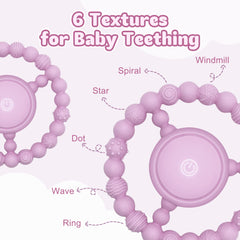 GLEEHAPY BPA-free silicone teething toy promotes safe chewing for babies