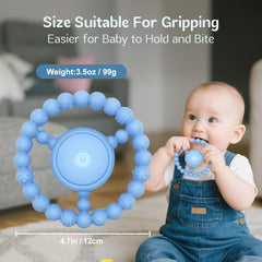 GLEEHAPY silicone texture closeup highlights safe durable bite-friendly material.