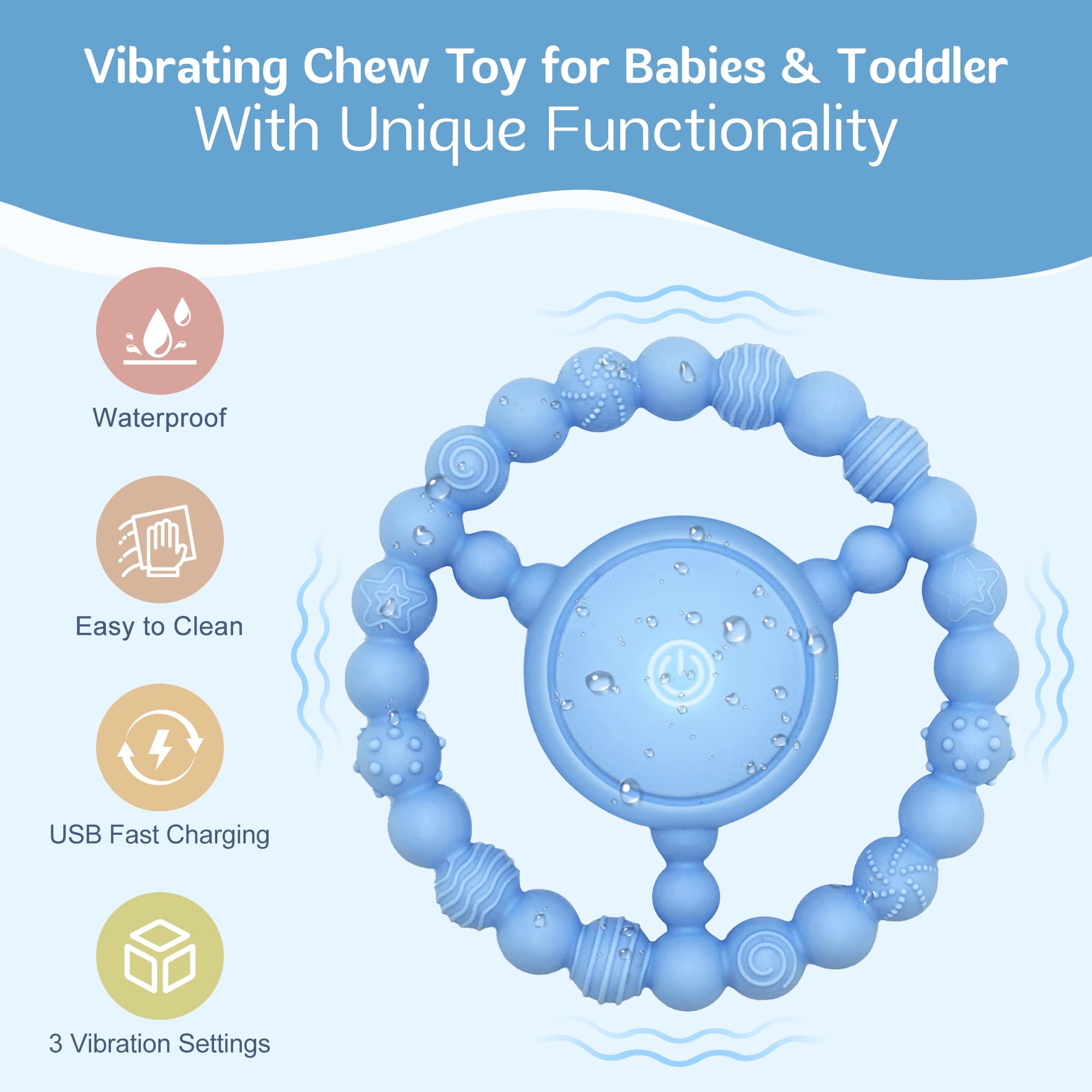 GLEEHAPY USB rechargeable feature image shows easy charging for mess-free play.