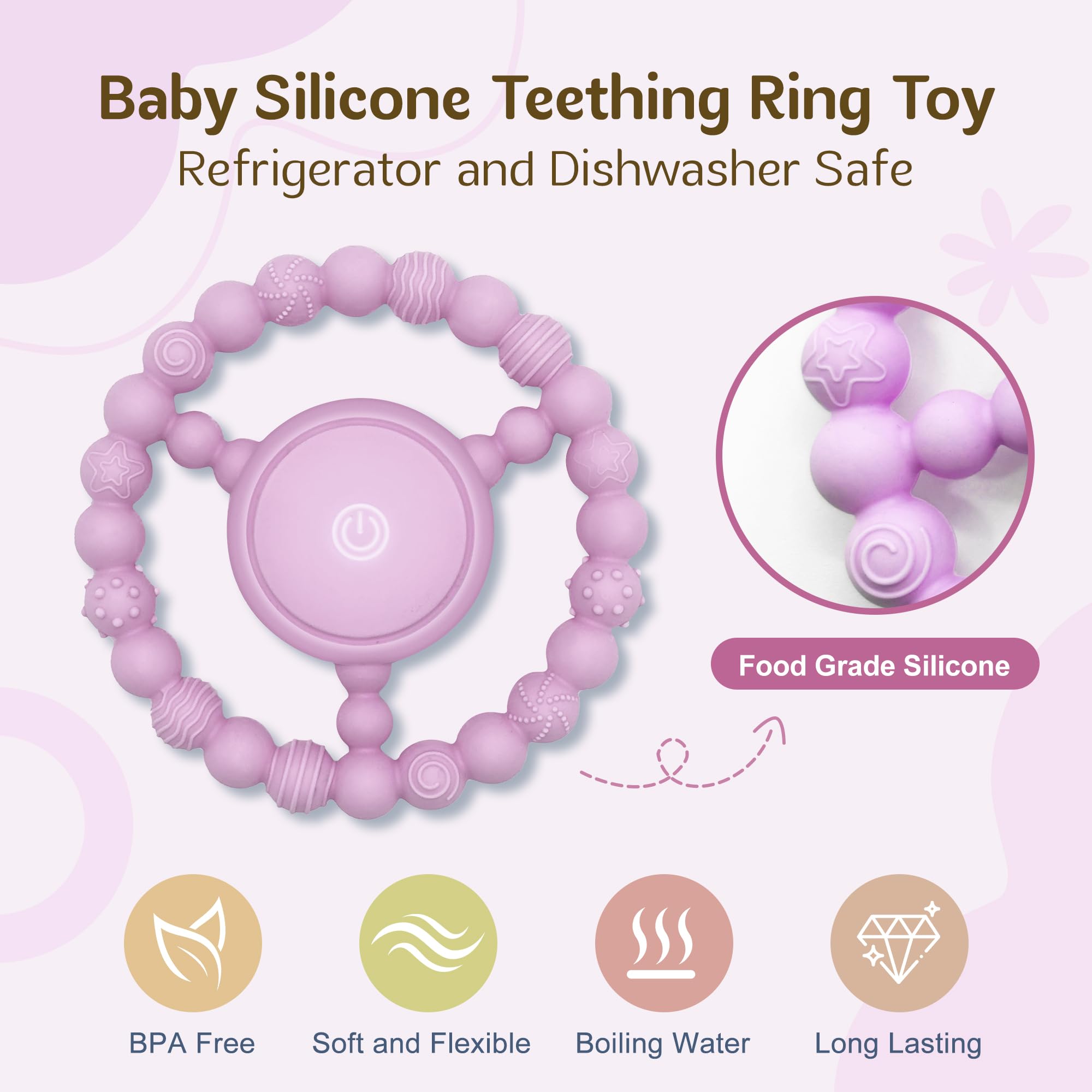 GLEEHAPY waterproof travel-friendly toy with easy cleanup after car rides or strollers