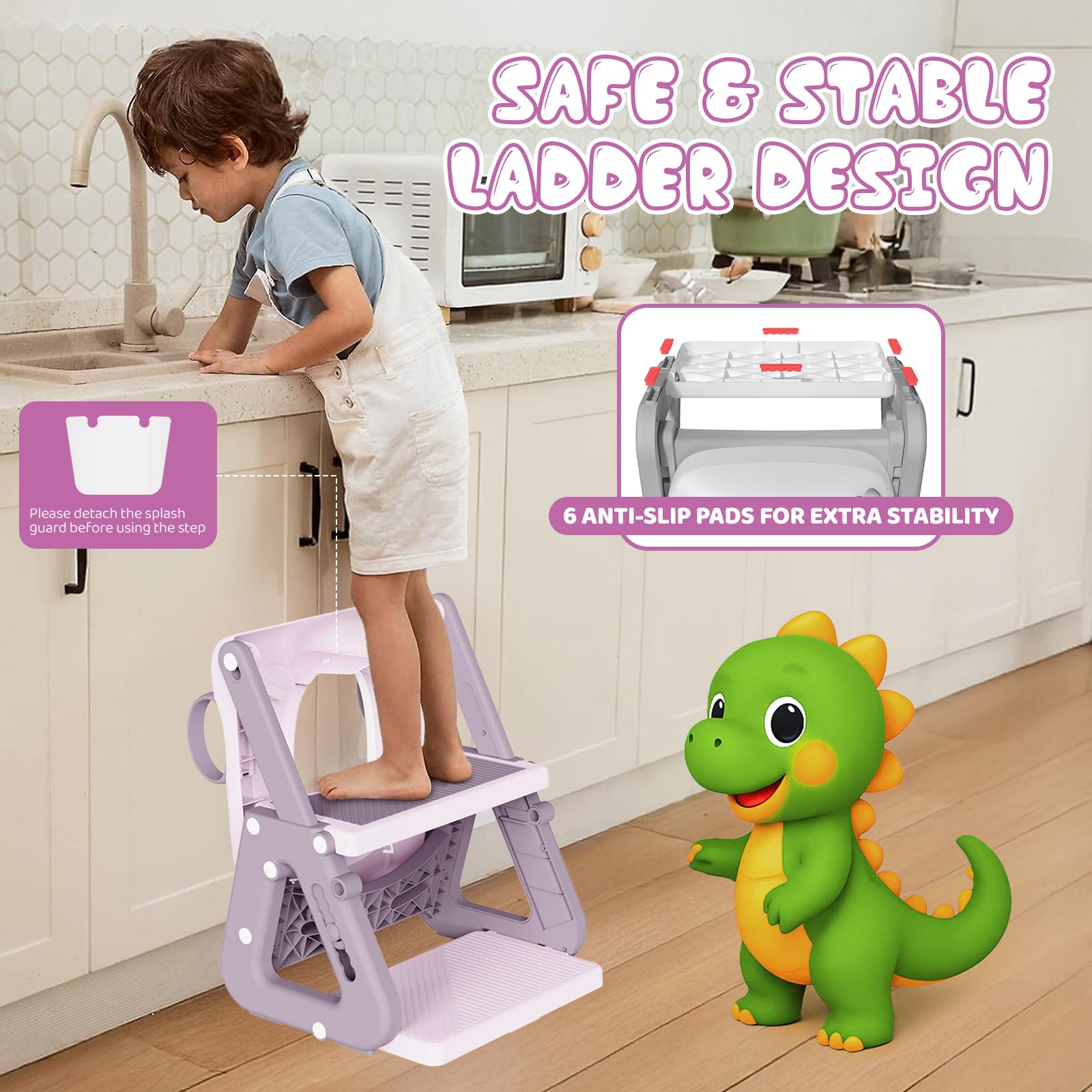 Gliizee Mall potty seat anti-slip base highlights secure placement