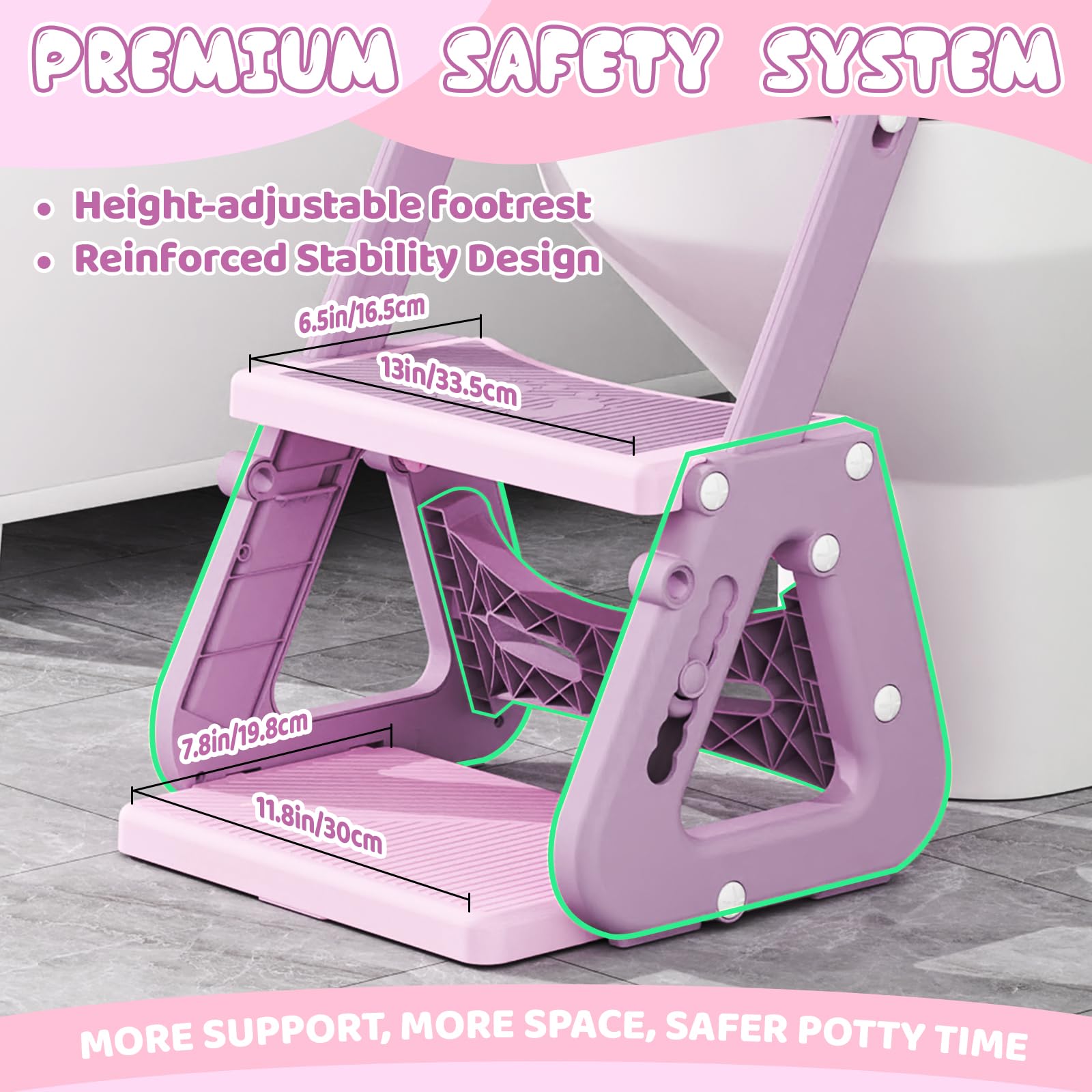 Gliizee Mall potty seat folded-compact demonstrates portable design