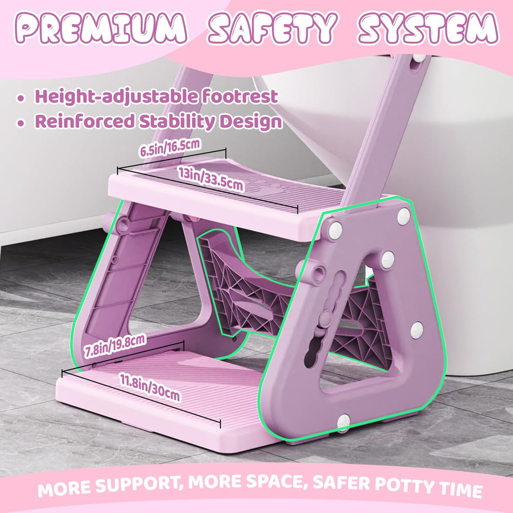 Gliizee Mall potty seat folded-compact demonstrates portable design