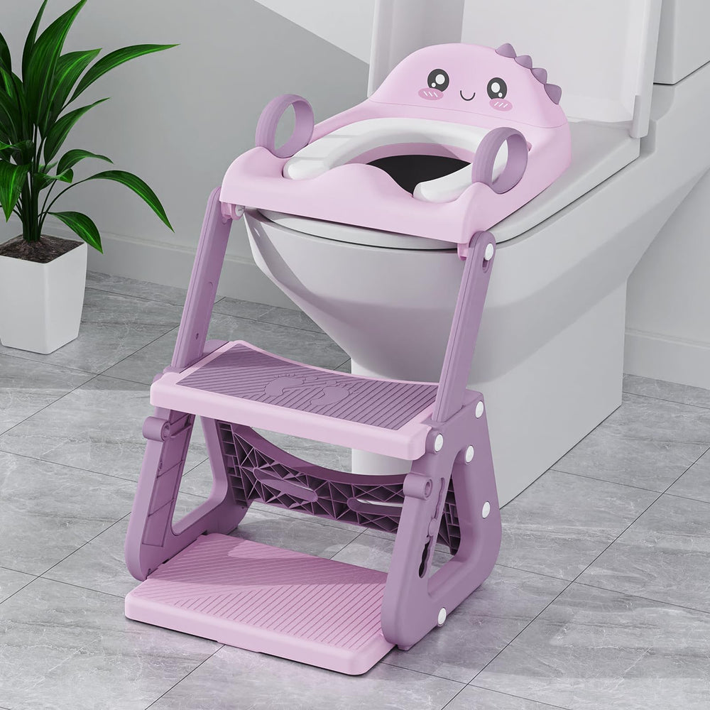 Gliizee Mall potty seat front view showing stable triangle frame for toddlers