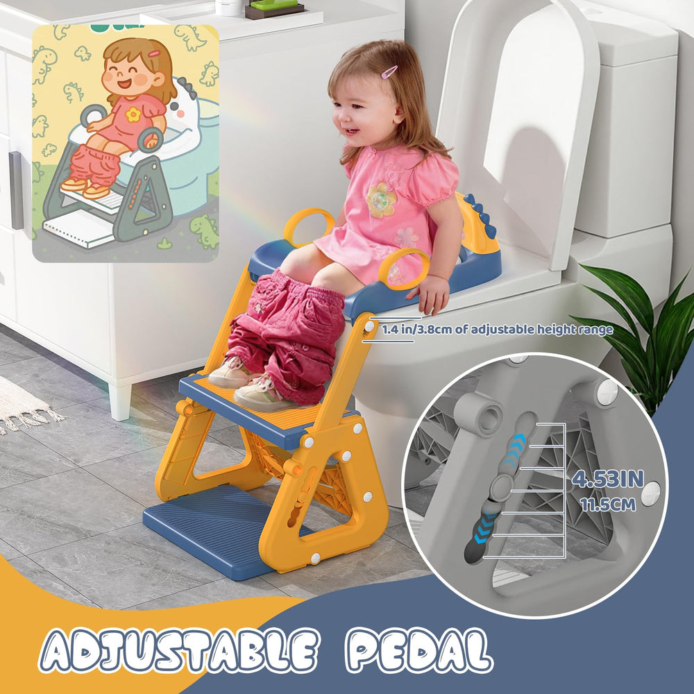Gliizee Mall Potty Seat offers seven-height adjustability to grow with toddlers.