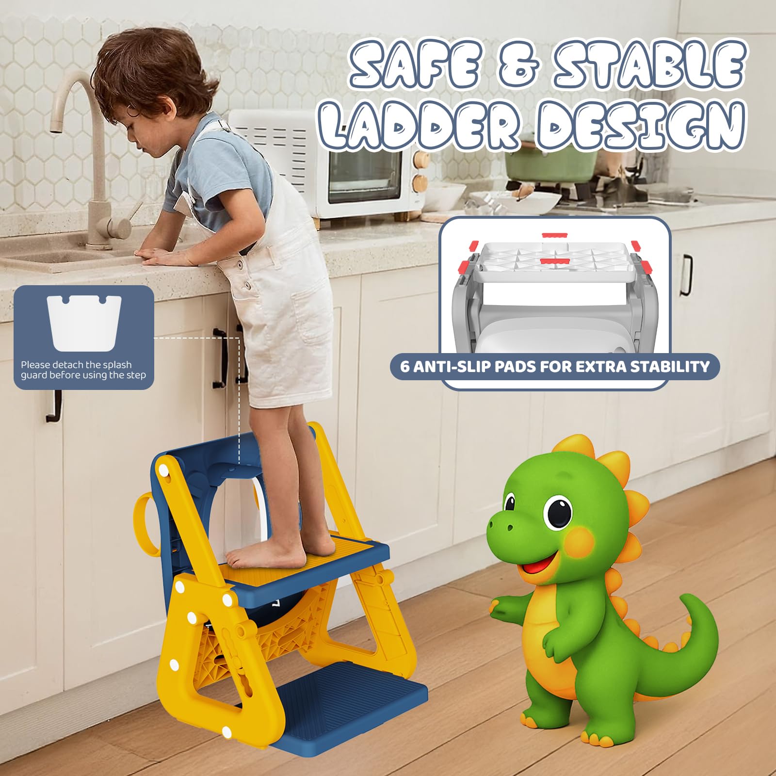 Gliizee Mall Dinosaur-themed seat makes potty time fun and engaging.