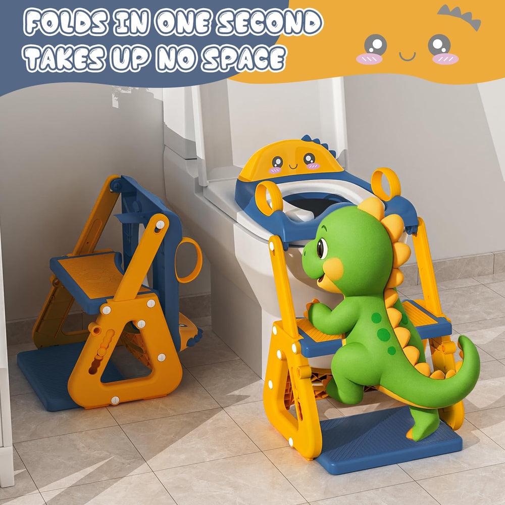Gliizee Mall Foldable Potty Seat is lightweight for travel and storage.