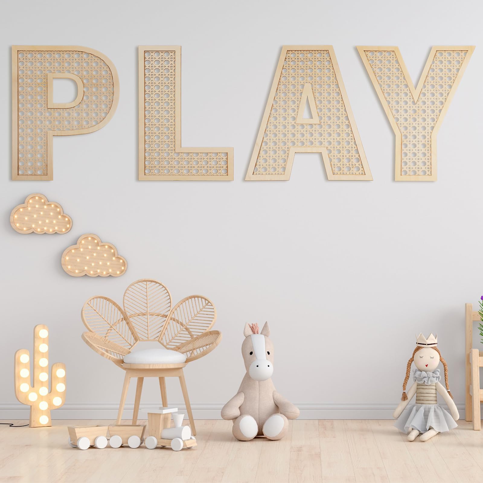 GlikCeil kindergarten nursery rattan letters for creative classroom decor