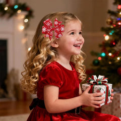 GLINLS Christmas bows ribbon detail emphasizes durable grosgrain for lasting wear
